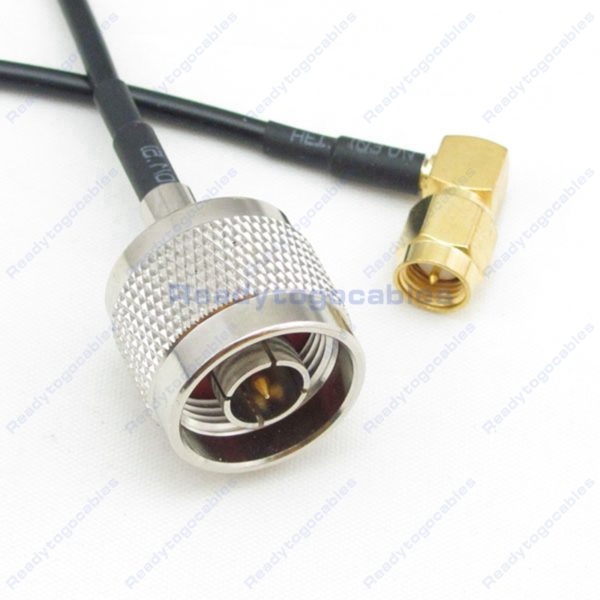 RA SMA Male To N-TYPE Male RG174 Cable