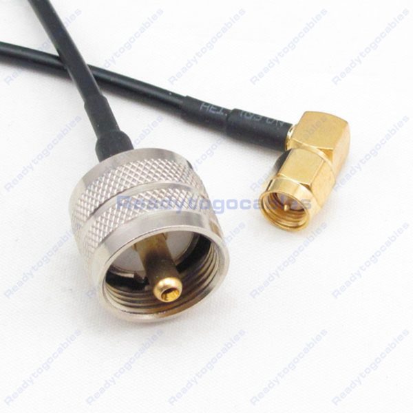 RA SMA Male To UHF Male PL259 RG174 Cable