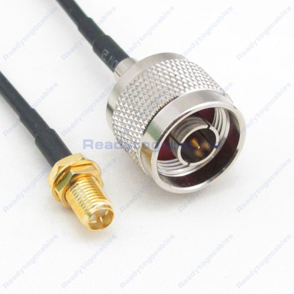 RP SMA Female To N-TYPE Male RG174 Cable