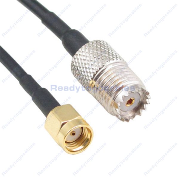 RP SMA Male To MINI-UHF Female RG174 Cable