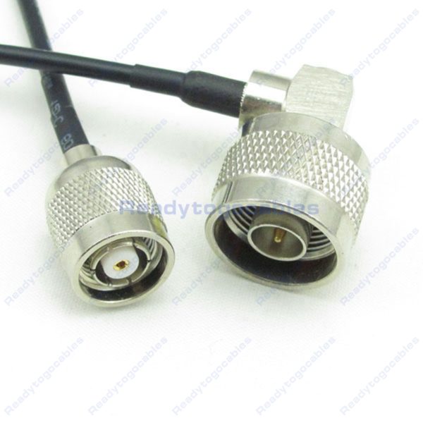 RP TNC Male To RA N-TYPE Male RG174 Cable