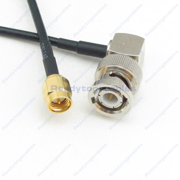SMA Male To RA BNC Male RG174 Cable