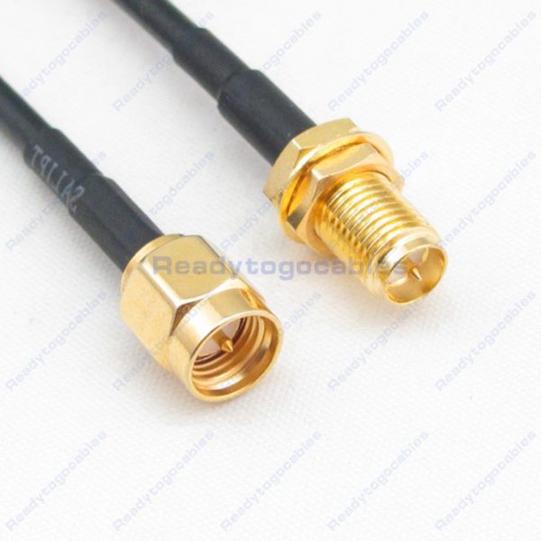 SMA Male To RP SMA Female RG174 Cable