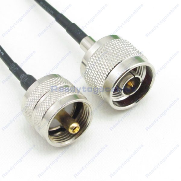 UHF Male PL259 To N-TYPE Male RG174 Cable