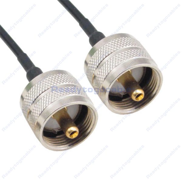 UHF Male PL259 To UHF Male PL259 RG174 Cable