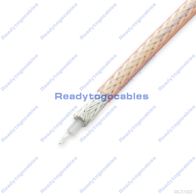 custom rg316 double shielded coaxial cable made readytogocables